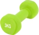 Гантель PowerPlay 4125 виниловая 3 кг Зеленая (PP_4125_3kg) - изображение 1