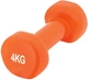 Гантель PowerPlay 4125 виниловая 4 кг Оранжевая (PP_4125_4kg) - изображение 1