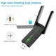 Двухдиапазонный адаптер WiFi-5 AC1300 USB3.0 2.4GHz+5.8GHz RTL8812 - изображение 5