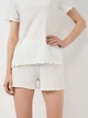 Пижама (футболка + шорты) женская Trendyol THMSS21PT0259 XS White (8682582957884) - изображение 5