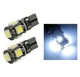 Світлодіодна лампа Т10 W5W 5 SMD 5050 12V Біла з обманкою (10280) - зображення 3