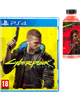 Набір Гра Sony PlayStation 4 Cyberpunk 2077 Російська Озвучка Blu-ray 2шт Б/У + Напій Енергетичний Cyberpunk Energy Boost Lychee-Jasmine + Напій Cyberpunk Vitamin Fuel Cherry & Ginger - зображення 1
