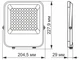 Прожектор Videx PREMIUM 50 W 5000 K 220 V Gray (VL-F2-505G) - изображение 3