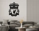 Декоративне панно на стіну з дерева Upwood Decor Ліверпуль Liverpool 46.9 х 35 см black - зображення 1