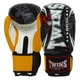 Перчатки для бокса с бинтами в комплекте Twins Special 9943 10 унций Black-Yellow - изображение 2