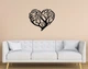 Декоративне панно на стіну з дерева Upwood Decor Серце - дерево Heart is a tree 80 х 93,6 см black - зображення 1