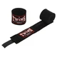 Перчатки для бокса с бинтами в комплекте Twins Special Heroe 9943 10 унций Black-Orange - изображение 7