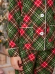Детская теплая новогодняя пижама для девочки Tair kids Новогодняя 897КС 98 см Клетка зеленая (2100011850651) - изображение 5