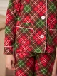Детская теплая новогодняя пижама для девочки Tair kids Новогодняя 897КС 104 см Клетка красная (2100011860667) - изображение 5