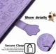 Чехол Embossed Cat and Dog для Xiaomi Poco X3 / X3 Pro книжка кожа PU с визитницей фиолетовый - изображение 5