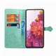 Чехол Vintage для Samsung Galaxy S20 FE / G780 книжка кожа PU с визитницей бирюзовый - изображение 4