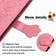 Чехол Embossed Cat and Dog для Xiaomi Redmi Note 9 книжка кожа PU с визитницей розовый - изображение 4