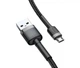 Кабель Baseus Cafule Cable USB for Micro 1.5A 2.0 м Grey/Black (CAMKLF-CG1) - зображення 4