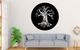 Декоративное панно на стену из дерева Upwood Decor Дерево Tree 40 х 40 см black - изображение 2