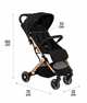 Коляска прогулочная Momi Summer Baby Dynamic Estelle летняя одинарные прорезиненные колеса Черный с коричневым (Momi) - изображение 3