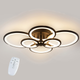 Потолочная LED люстра, светильник светодиодный черный Sunlight 5332/2+2+2 - изображение 1