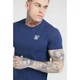 Футболка SikSilk Core Logo T-shirt Navy, XS (42) (11864099) - изображение 4