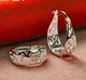 Серьги серебро кольца небольшие silver original нарядные винтажные бохо 1121 - изображение 1