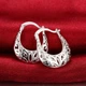 Серьги серебро кольца небольшие silver original нарядные винтажные бохо 1132 - изображение 1
