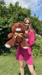 Мягкая игрушка BigMishki плюшевый мишка Томми 65 см шоколадный - изображение 1