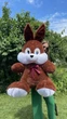 Мягкая игрушка BigMishki плюшевый зайка 130 см шоколадный - изображение 1