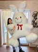 Мягкая игрушка BigMishki плюшевый зайка 200 см Белый - изображение 2
