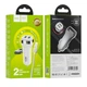 Адаптер в прикурювач Hoco Z40 2xUSB 2.4A + USB to MicroUSB Біле 1 м - зображення 4