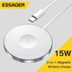Магнитное беспроводное зарядное устройство Essager MagSafe 15 Вт Быстрая беспроводная Qi зарядка 3в1 для Apple Samsung White (695844357005) - изображение 1