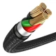 Кабель Baseus Halo USB на Type-C 0.5 м 3 А з обплетенням Чорний (CATGH-A01) - изображение 4