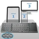Бездротова клавіатура ENG,RU,UKR складна з тачпадом B089T Bluetooth Foldable Keyboard dark gray - зображення 4