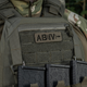 Нашивка M-Tac Группа Крови AB IV- Сквозная Laser Cut 25x80 Olive IV Cordura - изображение 4