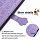 Чехол Embossed Cat and Dog для IPhone XS Max книжка с визитницей кожа PU фиолетовый - изображение 7
