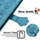 Чохол Embossed Cat and Dog для Motorola Edge 50 Fusion книжка шкіра PU з візитницею блакитний - зображення 5