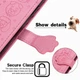 Чехол Embossed Cat and Dog для Motorola Edge 50 Fusion книжка кожа PU с визитницей розовый - изображение 5