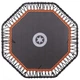 Фитнес батут восьмиугольный FI-2904-122 122см черный-оранжевый - изображение 4