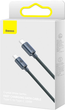 Kabel Baseus Crystal Shine Series Fast Charging Data Cable Type-C to Type-C 100W 1.2 m Czarny (CAJY000601) - obraz 5