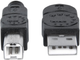 Kabel Manhattan USB 2.0 AM-BM 1.0 m (766623306218) - obraz 1