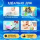 Детская игрушка для купаний в ванной комнате Кит с фонтаном и подсветкой светится и мигает - изображение 3