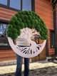 Дерево панно с кочковым мхом 100 см, стабилизированный мох, MiNature Moss - изображение 2