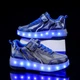 Роликовые кроссовки для мальчиков с LED подсветкой синие на 2-х колёсах (LR 1285) 31(19,5см) - изображение 10