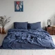 Комплект постільної білизни La Modno Stonewashed Dark Blueberry 160x220 (200311) - изображение 1