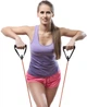 Трубчатый эспандер для фитнеса с ручками U-powex Latex resistance tube 30LB Red 13.5 кг (UP_1001_30LB_Red) - изображение 4