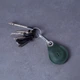 Кожаный чехол-брелок для AirTag INCARNE Key Tag Зеленый - изображение 3