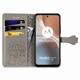 Чохол Embossed Cat and Dog для Motorola Moto G32 книжка шкіра PU з візитницею сірий - зображення 2