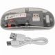Мышь беспроводная Fmouse, прозрачная, аккумуляторная, двухрежимная, соединение по Bluetooth и через фишку 2,4GHz, 2400 DPI, с подсветкой, серая, M133, 3309784 - изображение 6
