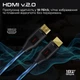Кабель Promate ProLink4K60-150 HDMI to HDMI v2.0 UHD HDR 1.5 м Black (prolink4k60-150) - изображение 3