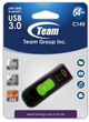 Флеш пам'ять USB Team Group C145 USB 3.0 64GB Green (TC145364GG01) - зображення 2