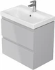 Тумба подвесная с умывальником CERSANIT MODUO SLIM 60 UN509-043 B05 серая - изображение 2