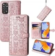 Чохол Embossed Cat and Dog для Xiaomi Redmi Note 11 / Note 11S книжка шкіра PU рожеве золото - зображення 1