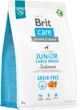 Корм для молодых собак больших пород Brit Care Dog Grain-free Junior Large Breed беззерновой с лососем 3 кг (8595602558872) - изображение 1
